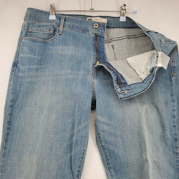 Levi 515 Jeans Women’s Boot Cut Embroidered on rear pockets Blue Size 14 Short - Picture 7 of 12